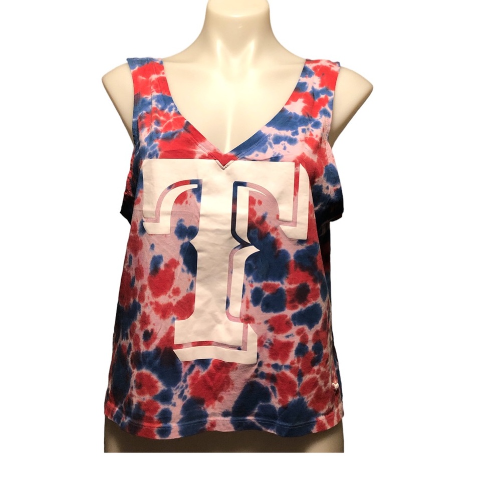 Med Pink Tie dye shirt sleeveless